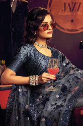 Gorgios look designer saree